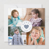 Pap We Love You Heart Fotocollage (Voorkant)