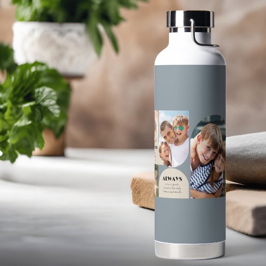 Pap Wij houden van je altijd 6 fotocollage 32oz Waterfles