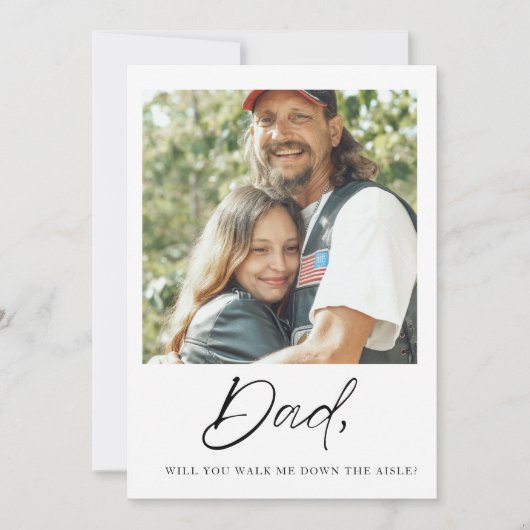 Pap wil dat je me naar de Aisle Vader Bride leidt. Kaart (Voorkant)