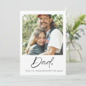 Pap wil dat je me naar de Aisle Vader Bride leidt. Kaart (Staand voorkant)