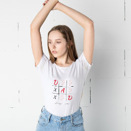 Pap wint altijd Cute Modern XOXO Valentijnsdag T-shirt