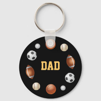 Pap World of Sports Black Sleutelhanger