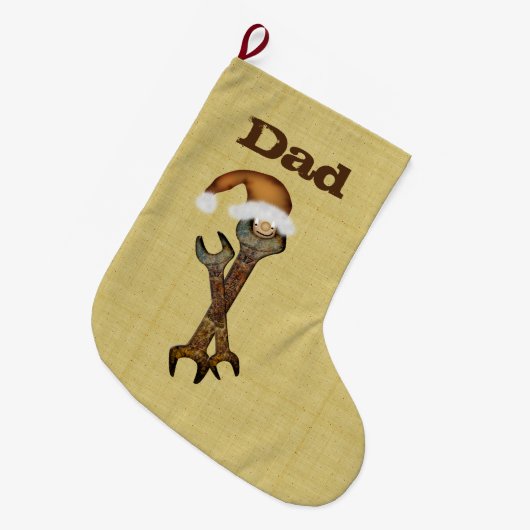 Pap Wrenches kerststaarking Grote Kerstsok (Voorkant (Hangend))