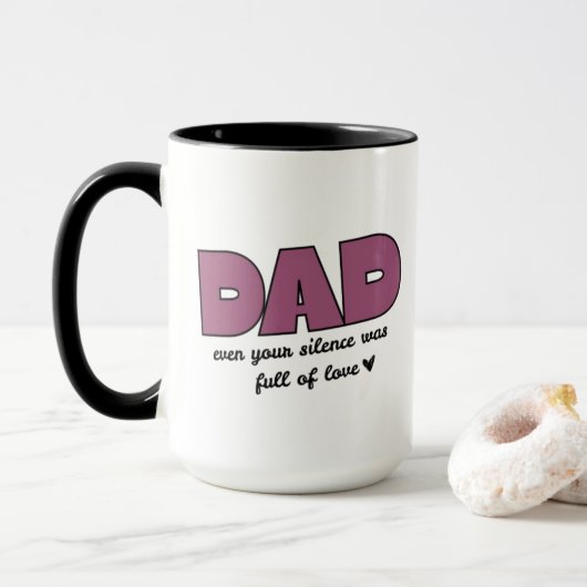 Pap, zelfs je stilte | Ringer combo mok (Met donut)