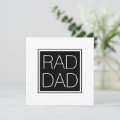 Pap zwarte witte minimalistische typografie modern kaart (Staand voorkant)