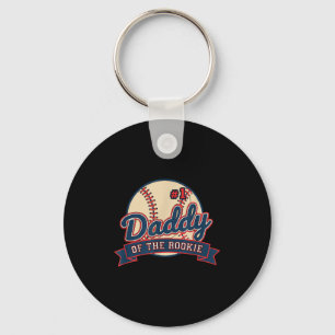 Papa #1 Papa van de Rookie - Honkbal Vader Rookie Sleutelhanger