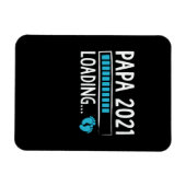 Papa 2021 Lade Zwangerschapsaankondiging Magneet (Horizontaal)