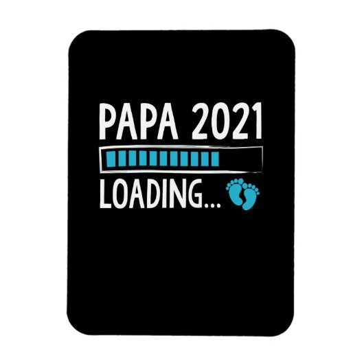 Papa 2021 Lade Zwangerschapsaankondiging Magneet (Verticaal)