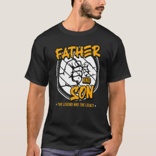 Papa 2022 vader en zoon de legende en de erfenis t-shirt