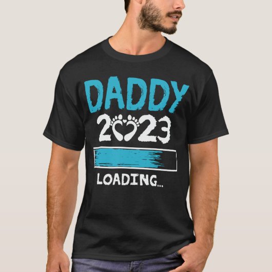 Papa 2023 Aankondiging van het laden van zwangersc T-shirt (Voorkant)