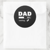 Papa 2024 Gepromoveerd naar Daddy Zwangerschap Aan Ronde Sticker (Tas)