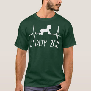 Papa 2024 met frequentie hartslag polsslag voor ni t-shirt