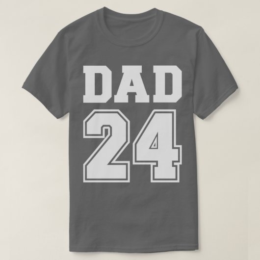Papa 2024 voor nieuwe papa t-shirt (Design voorkant)