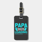 Papa 2025 Loading Parenthood Dad To Be Bagagelabel (Voorkant verticaal)