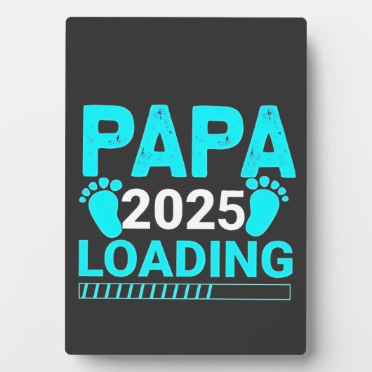Papa 2025 Loading Parenthood Dad To Be Fotoplaat (voorkant)