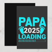 Papa 2025 Loading Parenthood Dad To Be Kaart (Voorkant / Achterkant)