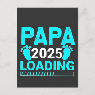 Papa 2025 Ouderschap aan het laden Vader Wordt Feestdagenkaart