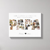 Papa 28 Fotocollage Keepsake voor papa of opa Canvas Afdruk (Voorkant)