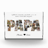 Papa 28 Fotocollage Keepsake voor papa of opa Fotoblokken (Voorkant)