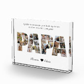 Papa 28 Fotocollage Keepsake voor papa of opa Fotoblokken (Rechts)