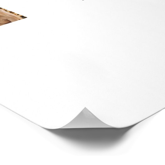 Papa 28 Fotocollage Keepsake voor papa of opa Poster (Hoek)