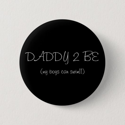 Papa 2 be - Gepersonaliseerd Ronde Button 5,7 Cm (Voorkant)