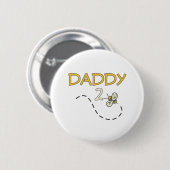 Papa 2 Bee Ronde Button 5,7 Cm (Voorkant /achterkant)