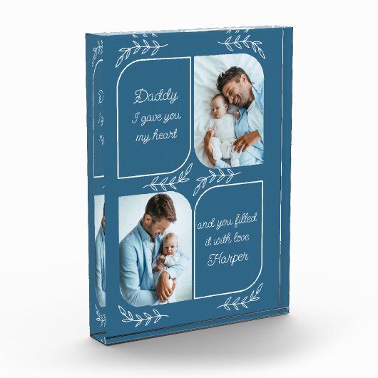 Papa 2 Verticale fotoliefhebbers Persoonlijk Fotoblokken (Links)