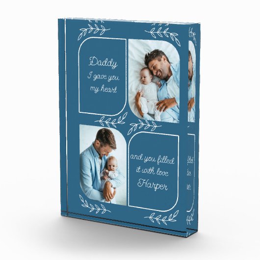 Papa 2 Verticale fotoliefhebbers Persoonlijk Fotoblokken (Rechts)