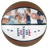 Papa 3 Foto eerste vaderdag bewerkt jaar Basketbal (Voorkant)