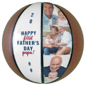 Papa 3 Foto eerste vaderdag bewerkt jaar Basketbal (Verticaal)