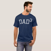 Papa 3 Grappig papa outfit papa van drie Geschenk T-shirt (Voorkant volledig)