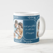 Papa 3 Verticale foto's van woorden gepersonalisee Grote Koffiekop (Voorkant rechts)