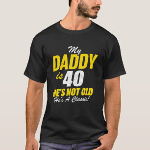 Papa 40e verjaardag Klassieke vader 40 T-shirt