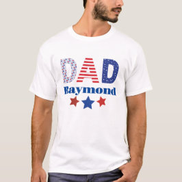 Papa 4 van juli Patriottische T-shirt