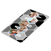 Papa 5 Foto 5 Letter Honeycomb Foto Collage Magneet (Linkerzijde)