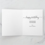 Papa 7 Fotocollage Blauw Gepersonaliseerde Verjaar Kaart (Binnen)