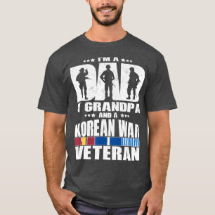 Papa A opa en een Koreaanse veteraan cadeau T-shirt