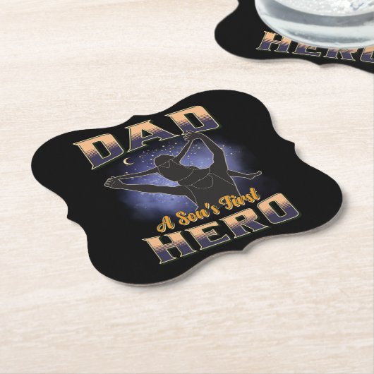 Papa A Son's eerste hero Kartonnen Onderzetters (Gekanteld)