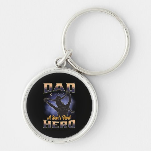Papa A Son's eerste hero Sleutelhanger (Voorkant)