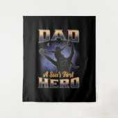 Papa A Son's eerste hero Wandkleed (Voorkant)