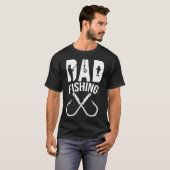 Papa aan het vissen t-shirt (Voorkant volledig)