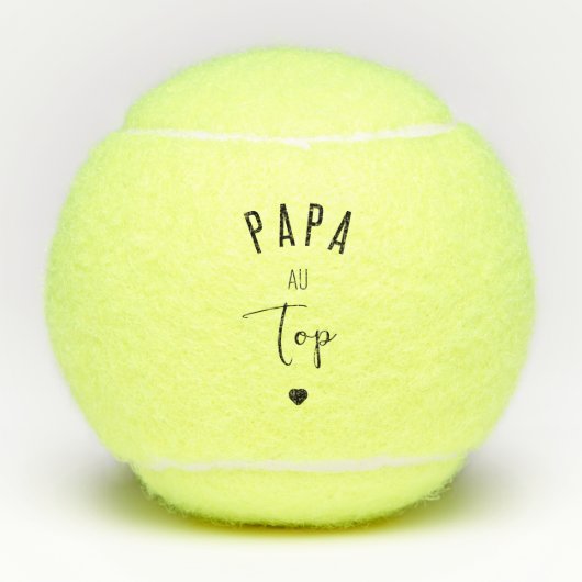 PAPA AAN TOP TENNISBALLEN (Voorkant)