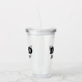 Papa Aangepast Aangewezen datum gepersonaliseerd m Acryl Drinkbeker (Links)