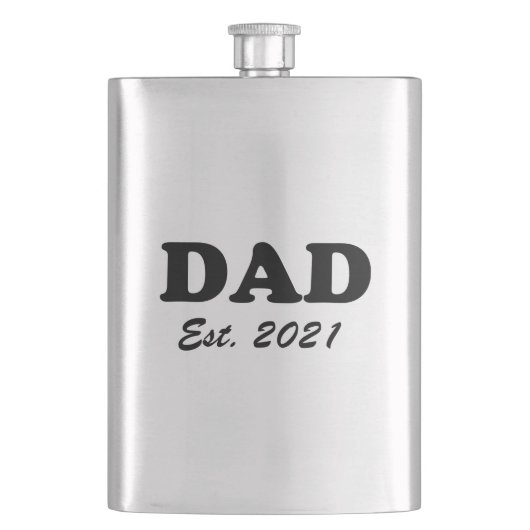 Papa Aangepast Aangewezen datum gepersonaliseerd m Flacon (Voorkant)