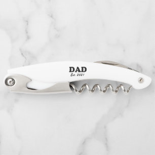 Papa Aangepast Aangewezen datum gepersonaliseerd m Kurkentrekker