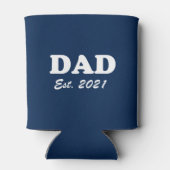 Papa Aangepast Aangewezen datumblauw blauw wit mod Blikjeskoeler (Achterkant)