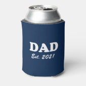 Papa Aangepast Aangewezen datumblauw blauw wit mod Blikjeskoeler (Blikje Achterkant)