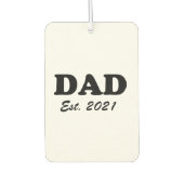 Papa Aangepast Versterkte datum zwart-wit modern Luchtverfrisser (Voorkant)