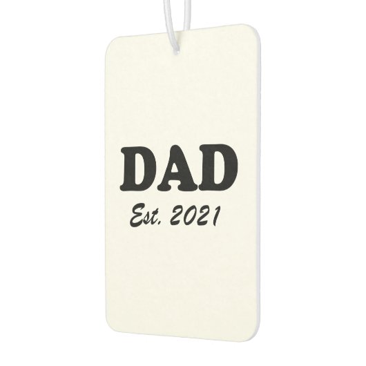 Papa Aangepast Versterkte datum zwart-wit modern Luchtverfrisser (Links)